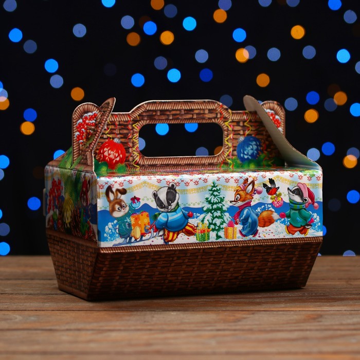 

Подарочная коробка Лукошко 28 x 15,1 x 20,8 см 5 шт., Разноцветный