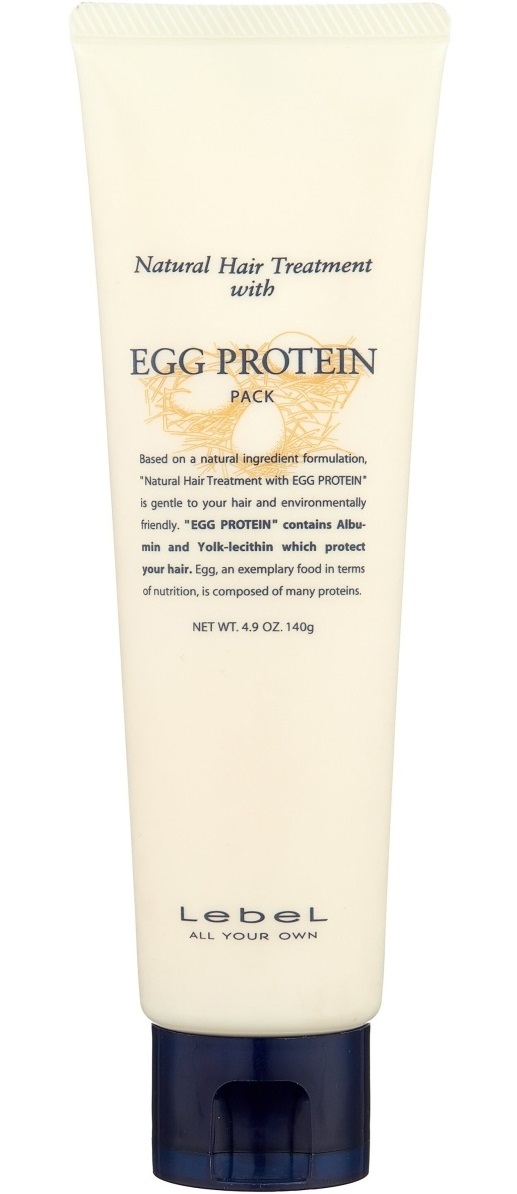 Маска для волос с яичным протеином Lebel Natural Hair Treatment with Egg Protein, 140 г маска для волос organicmax с кератином и молочным протеином