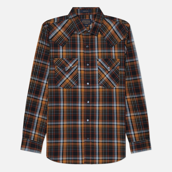 Мужская рубашка Pendleton Frontier коричневый, Размер M