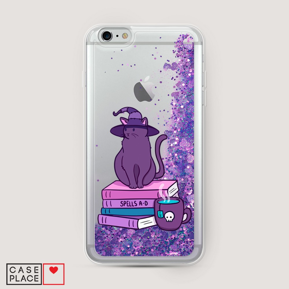 

Жидкий чехол с блестками "Magic Cat" на Apple iPhone 6 Plus, 10592-1