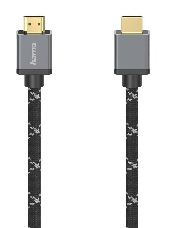 Кабель HAMA  HDMI - HDMI, 2м Black / Gray (00205239)