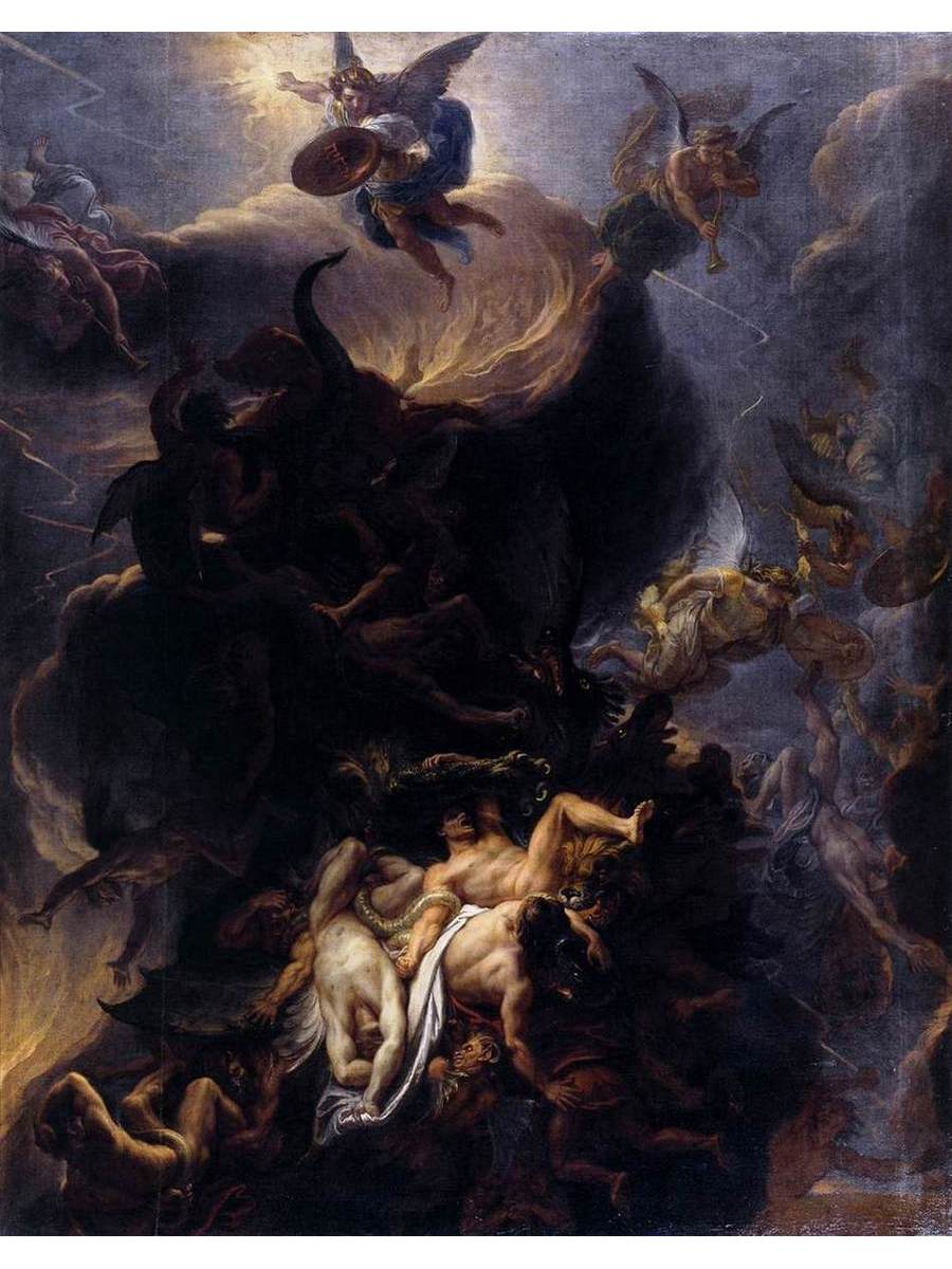 

Постер DRABS A3 Лебрен Шарль The Fall of the Rebel Angels