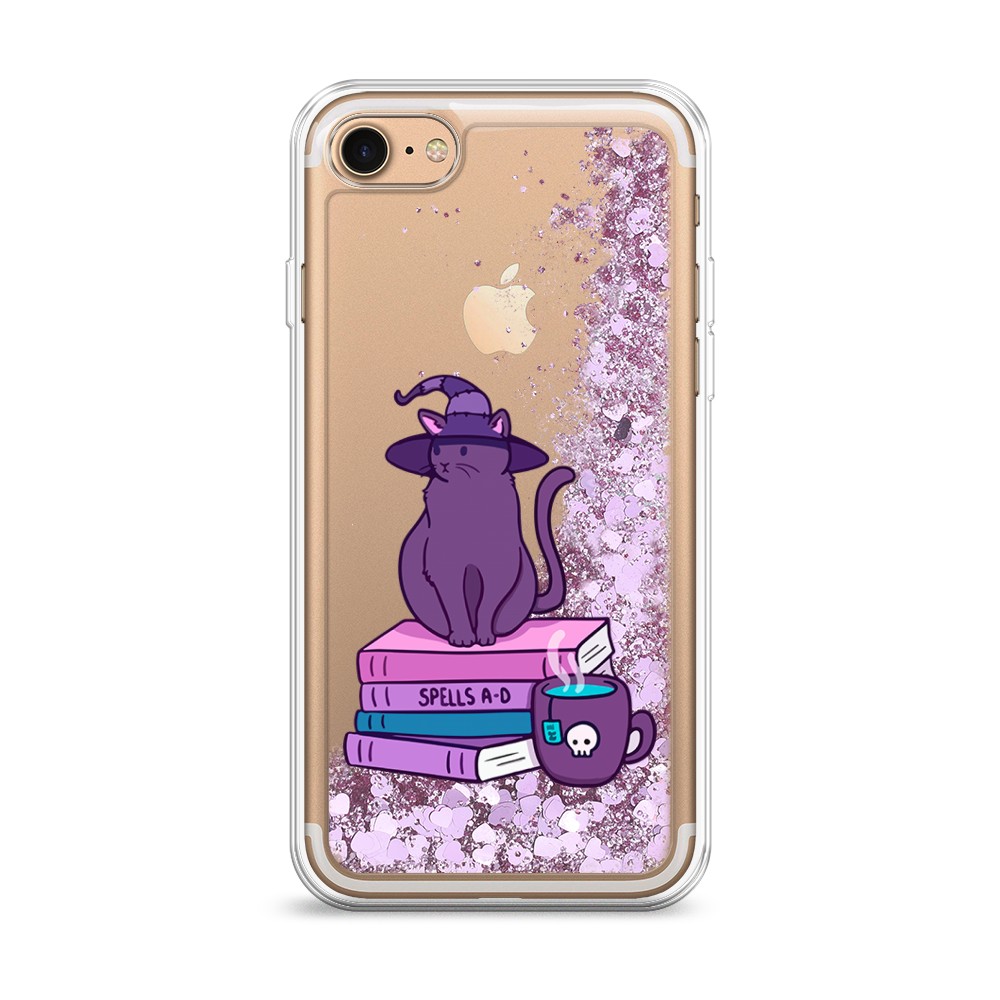 

Жидкий чехол с блестками "Magic Cat" на Apple iPhone 7, 10694-1