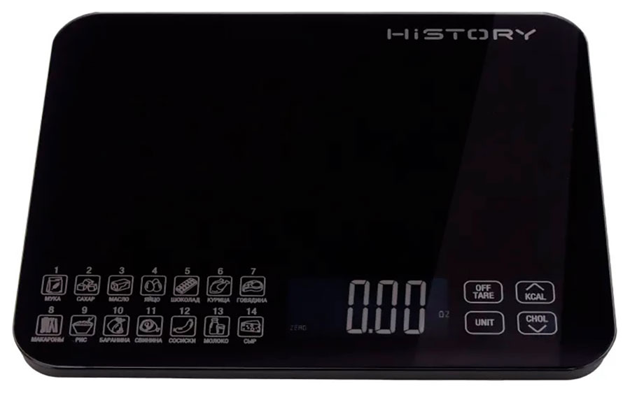 

Весы кухонные HiSTORY IS-821 black, Черный, IS-821