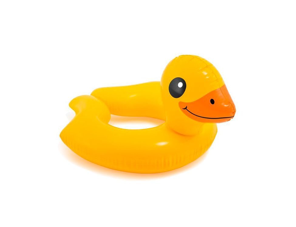 Надувной круг Intex разъемный Утенок, 62х57 см, от 3 до 6 лет