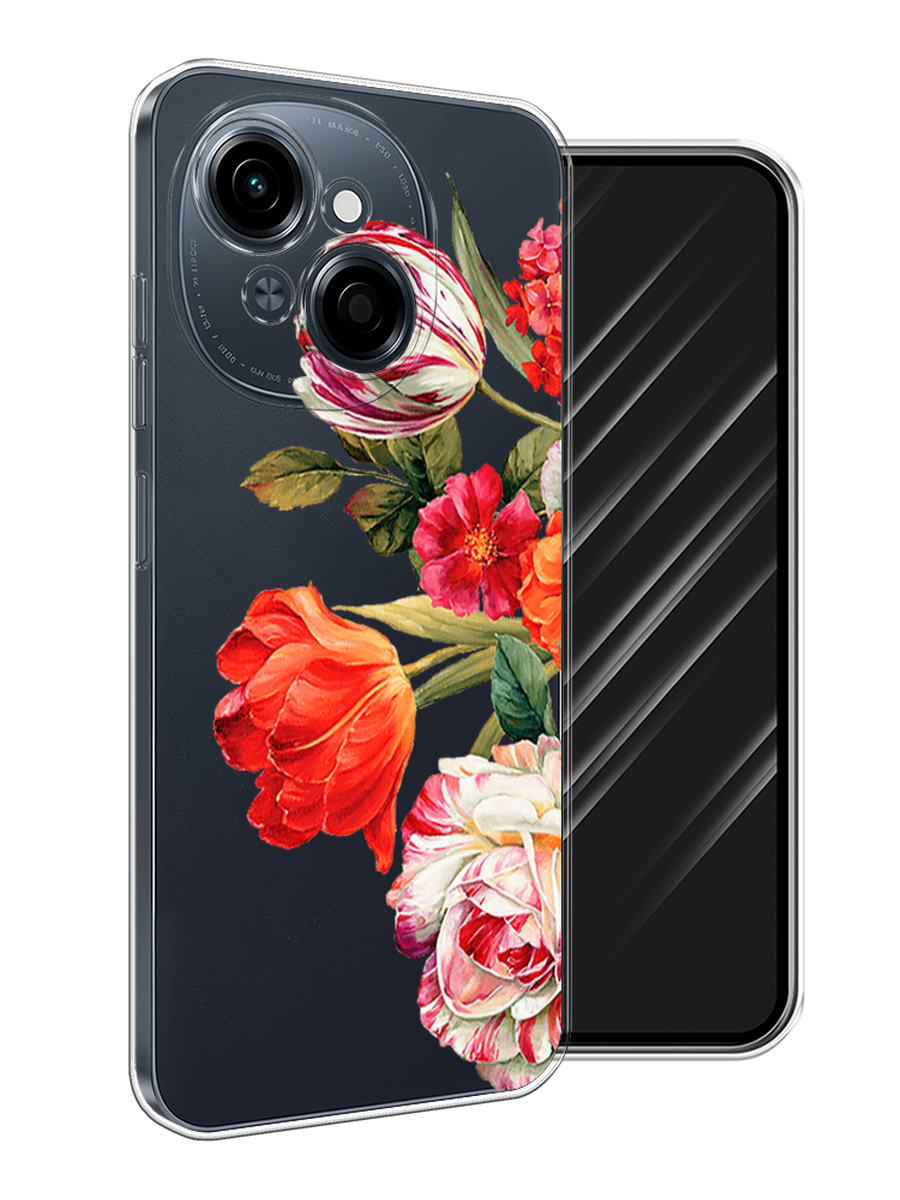 

Чехол Awog на Tecno Spark Go 1/Pop 9 "Весенний букет", Красный;розовый;зеленый, 309450-1