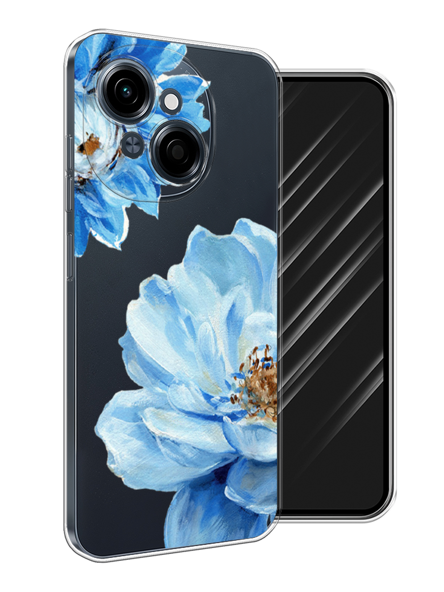 

Чехол Awog на Tecno Spark Go 1/Pop 9 "Голубые клематисы", Голубой, 309450-1