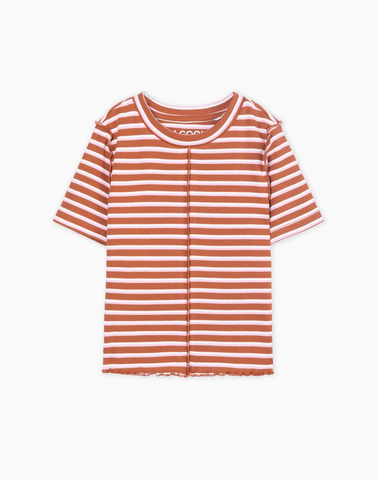 

Футболка для девочки Gloria Jeans GKT024673 коричневый/разноцветный 14+/170, GKT024673