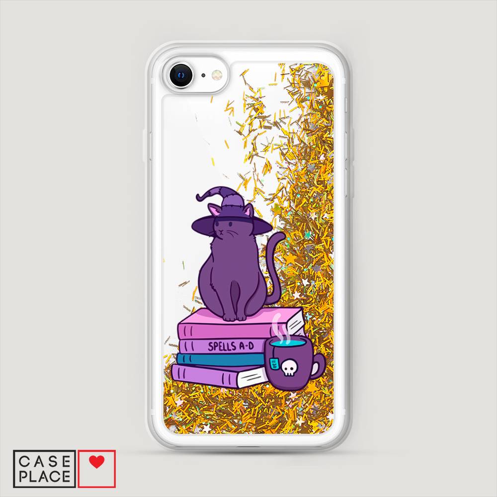 

Жидкий чехол с блестками "Magic Cat" на Apple iPhone SE 2020, 12490-1