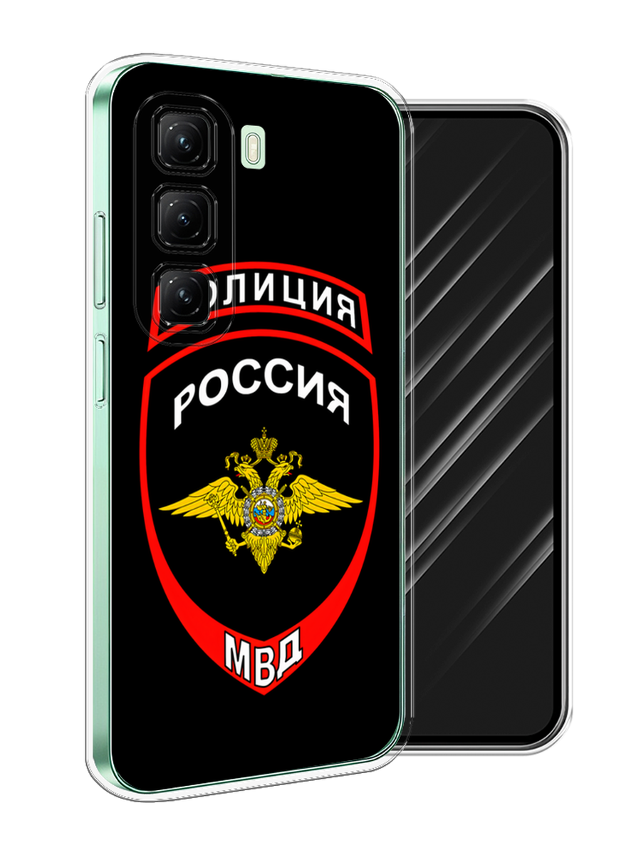 

Чехол Awog на Infinix Hot 50 4G "Полиция шеврон", Черный;красный;белый, 3106550-1
