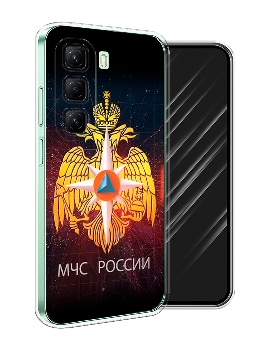 

Чехол Awog на Infinix Hot 50 4G "МЧС России", Черный;желтый;красный, 3106550-1