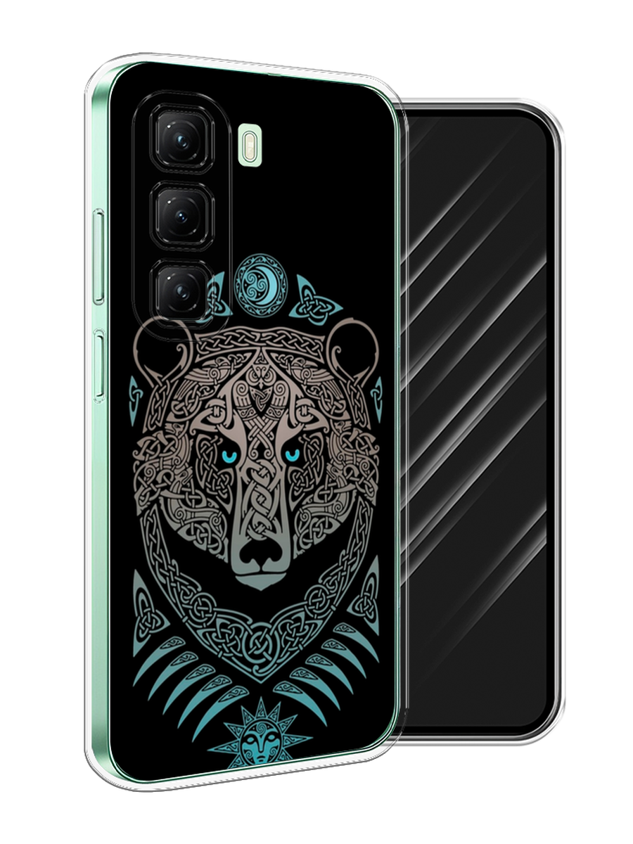 

Чехол Awog на Infinix Hot 50 4G "Кельтский медведь", Черный;серый, 3106550-1