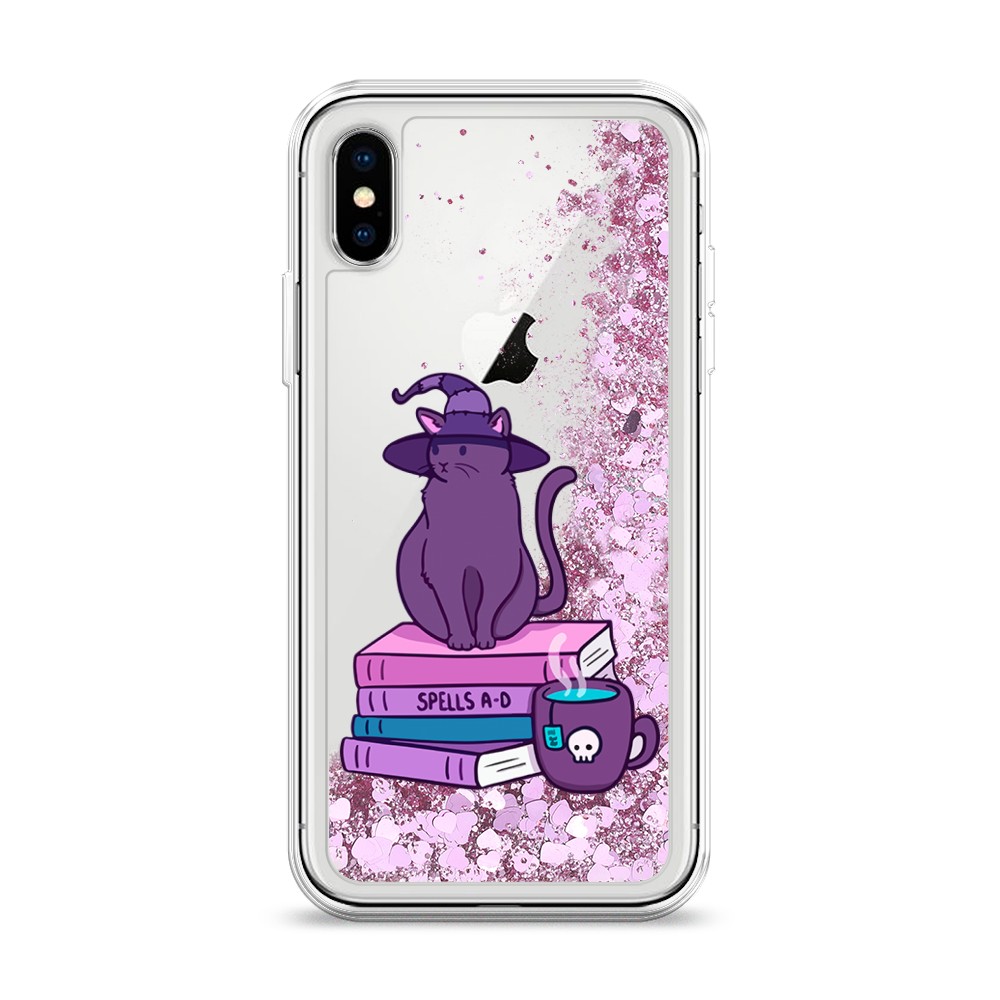 

Жидкий чехол с блестками "Magic Cat" на Apple iPhone X (10), 11094-1