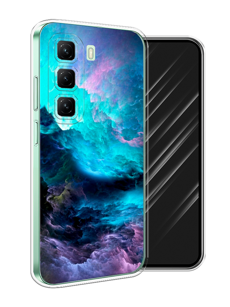 

Чехол Awog на Infinix Hot 50 4G "Бирюзовое небо", Бирюзовый;фиолетовый;черный, 3106550-1