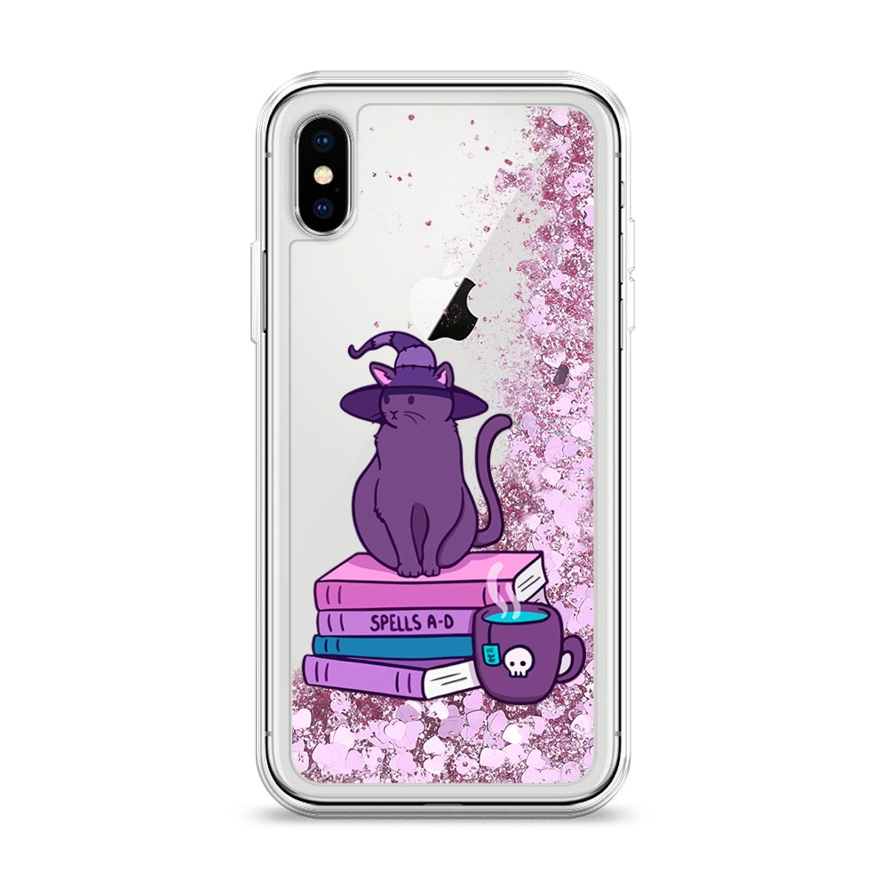 

Жидкий чехол с блестками "Magic Cat" на Apple iPhone XS (10S), 11894-1