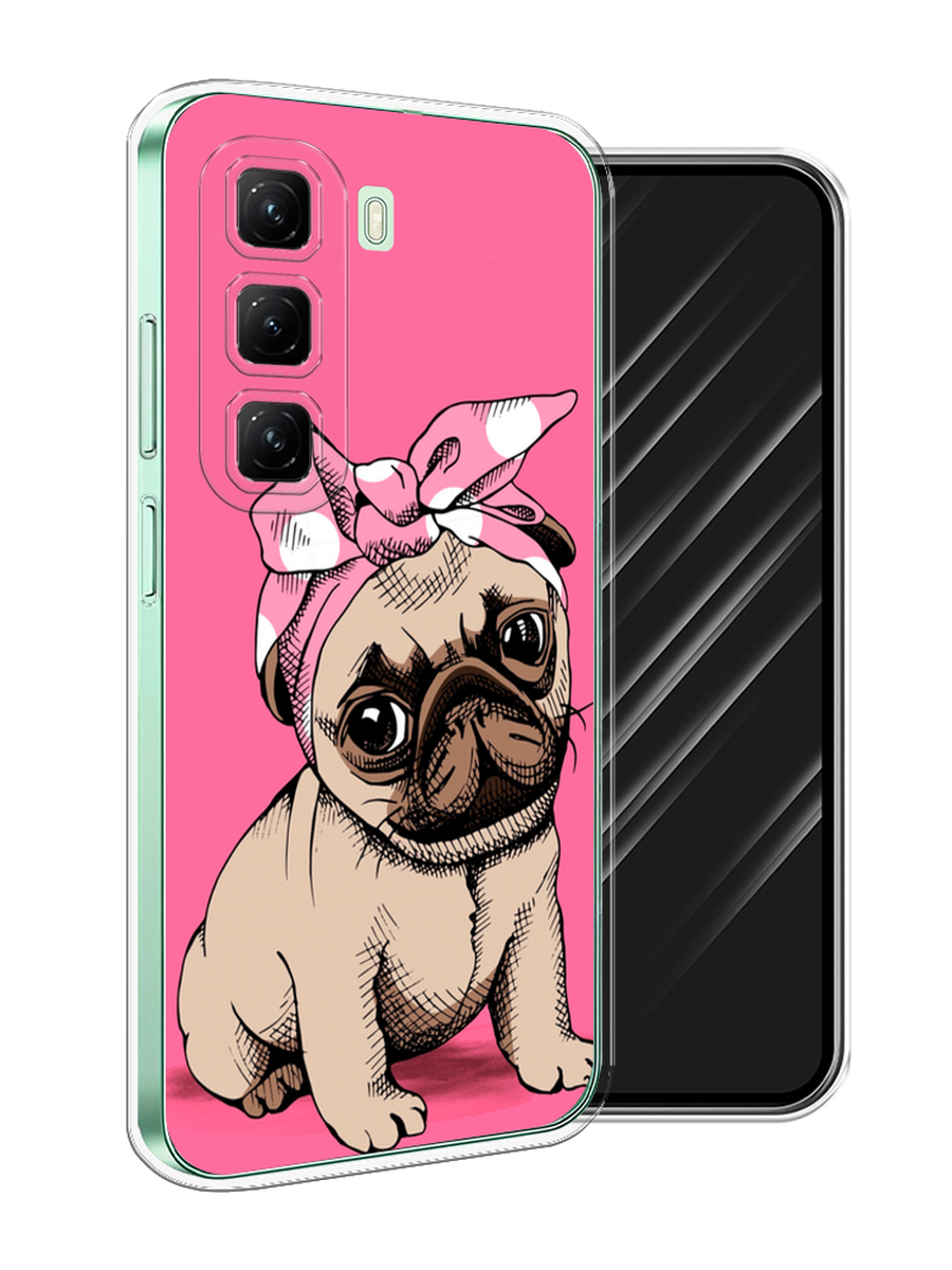 

Чехол Awog на Infinix Hot 50 4G "Dog Pin-Up", Розовый;бежевый, 3106550-1
