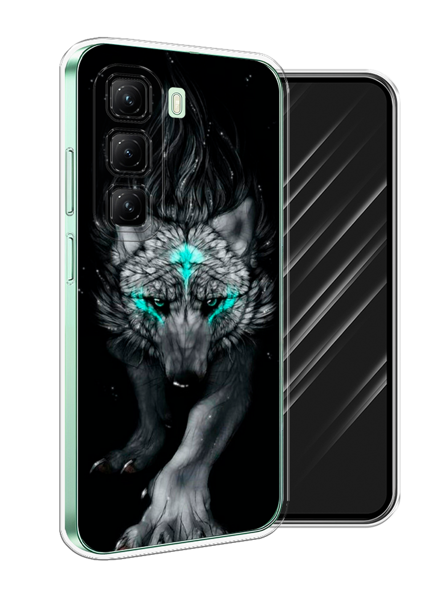

Чехол Awog на Infinix Hot 50 4G "Волшебный волк", Черный;серый, 3106550-1