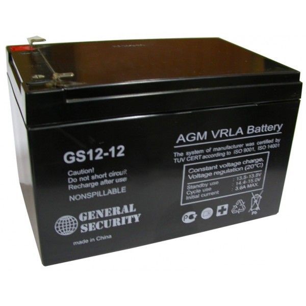 Аккумулятор для ИБП General Security GSL12-12 12 А/ч 12 В GSL12-12 GENERAL SECURITY