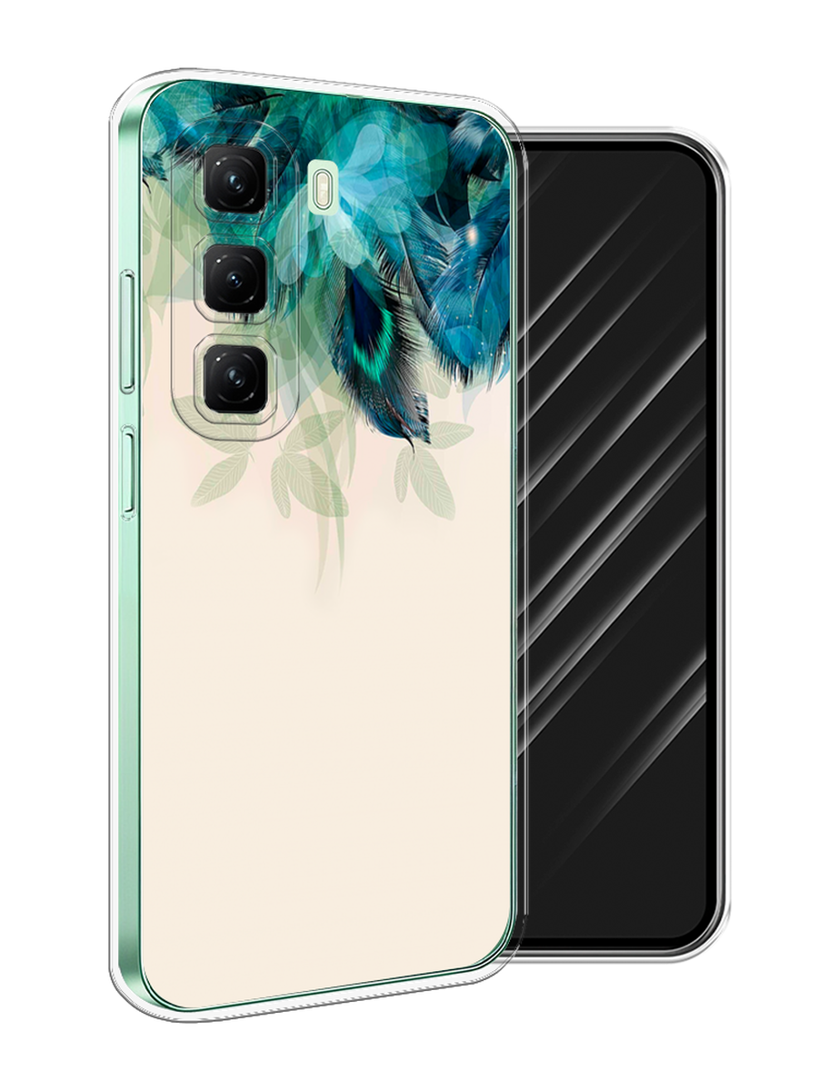 

Чехол Awog на Infinix Hot 50 4G "Перья голубого цвета", Бежевый;синий;бирюзовый, 3106550-1