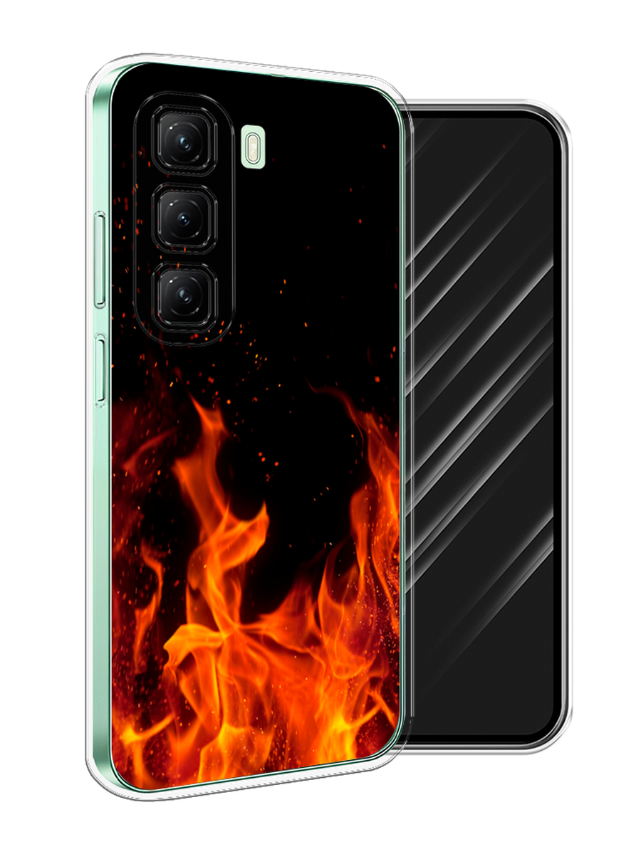 

Чехол Awog на Infinix Hot 50 4G "Все в огне", Оранжевый;черный, 3106550-1