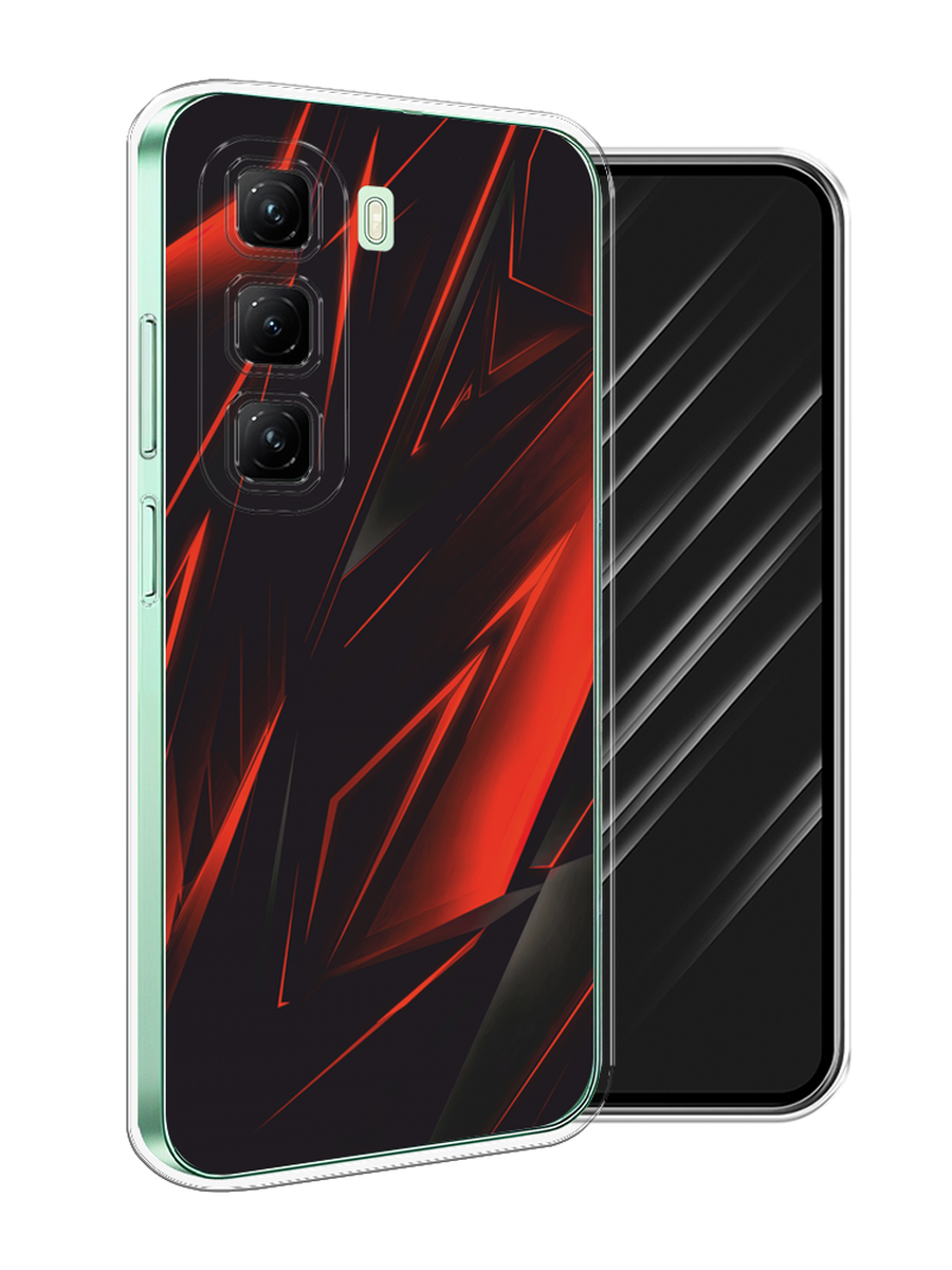 

Чехол Awog на Infinix Hot 50 4G "Игровой фон", Бордовый;красный;черный, 3106550-1