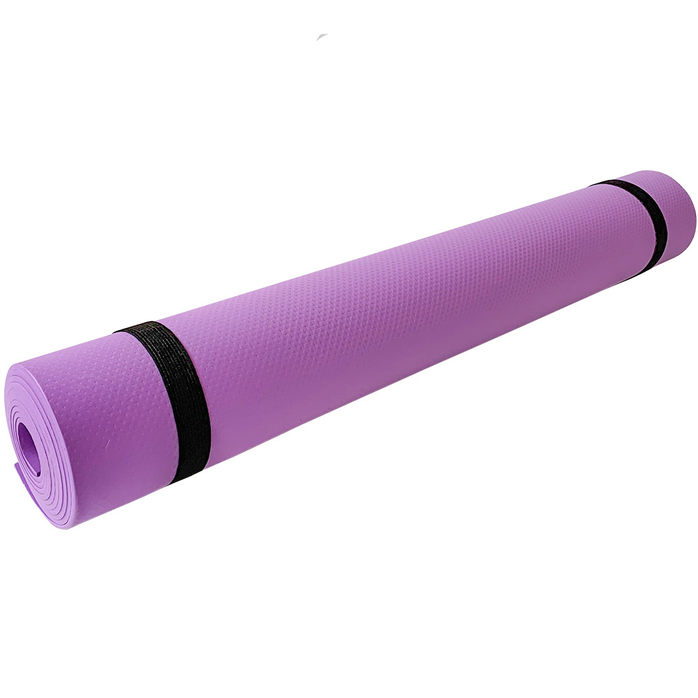 Коврик для йоги Спортекс B32213 фиолетовый 173 см, 3 мм
