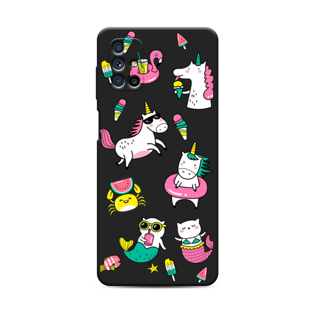 

Чехол Awog на Samsung Galaxy M31s / Самсунг M31s "На отдыхе", Белый;голубой;розовый, 2101452-1
