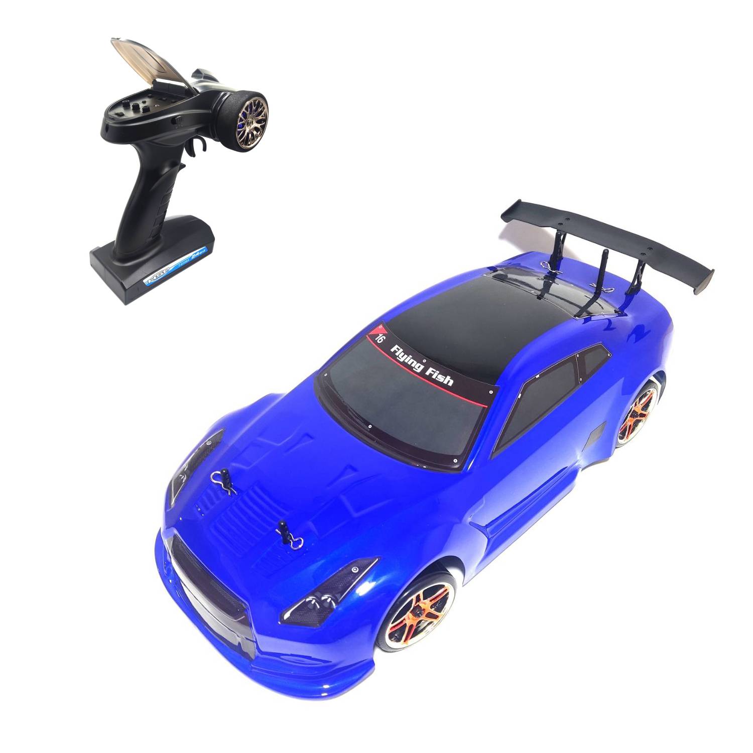 

Радиоуправляемый автомобиль для дрифта HSP Flying Fish 1 Top 1:10 24G - 94123TOP/GTR-BL, 94123TOP/GTR-BL