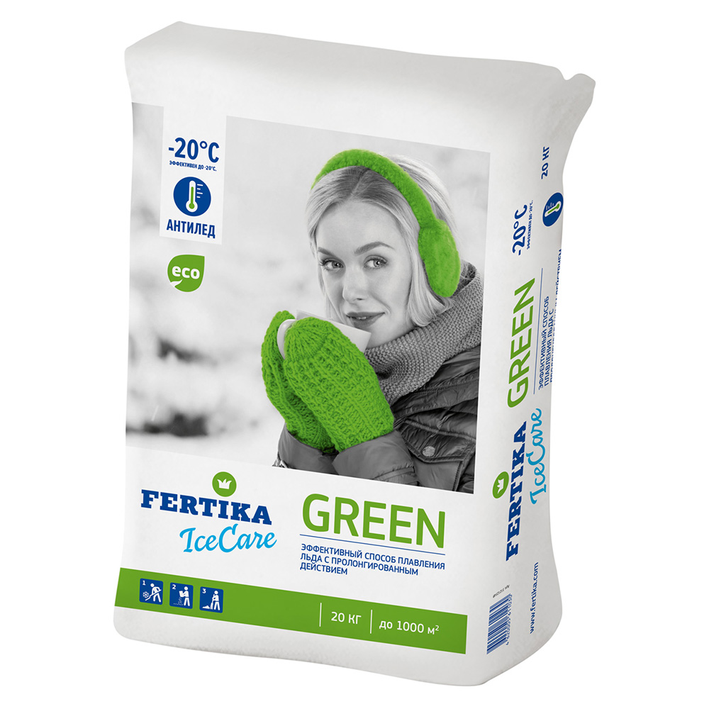 Противогололедный материал Fertika Icecare Green 20 кг