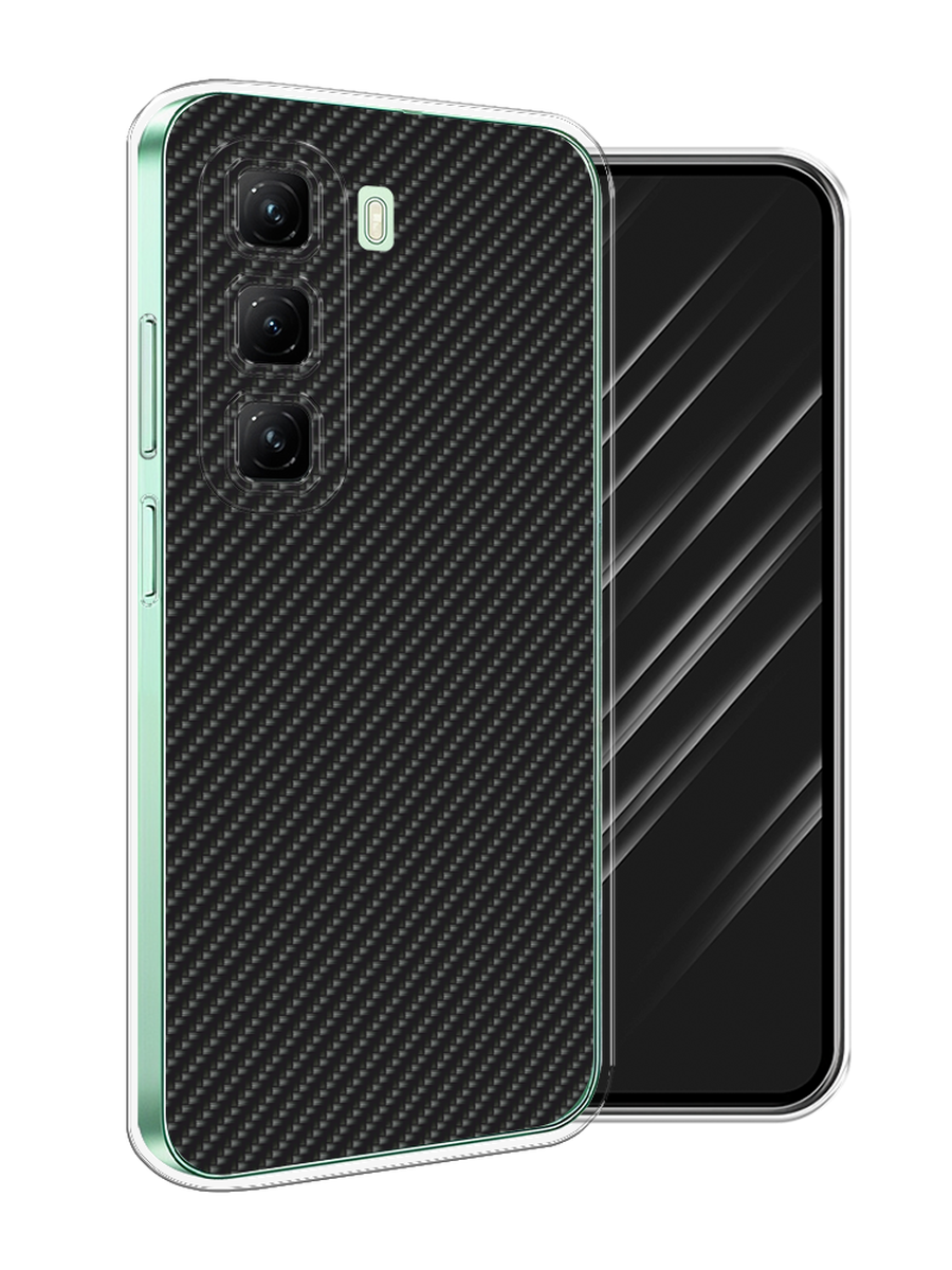 

Чехол Awog на Infinix Hot 50 4G "Черный карбон", 3106550-1