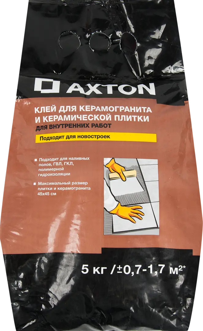 фото Клей для керамогранита axton 5 кг