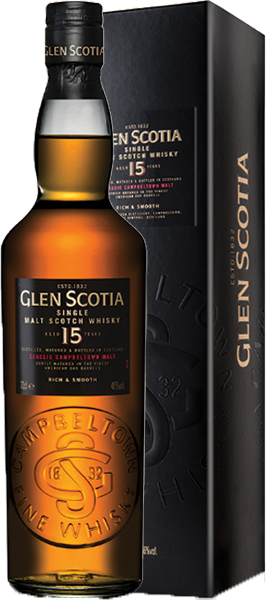

Виски Glen Scotia, 15-летней вдержки, в подарочной упаковке