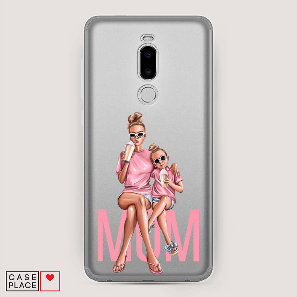 

Чехол Awog на Meizu Note 8 "Lovely mom", Синий;бежевый;розовый, 73050-7