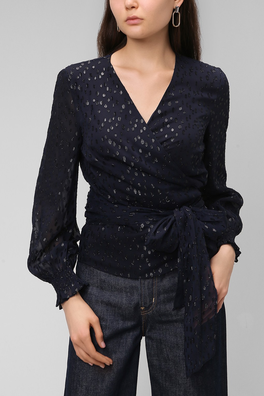 

Блуза женская HOBBS 0221/6467/9045L00 синяя 12, 0221/6467/9045L00