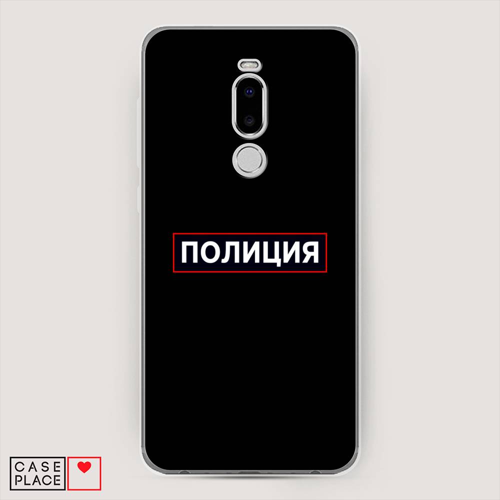 

Чехол Awog на Meizu Note 8 "Police logo", Черный;белый;красный, 73050-5