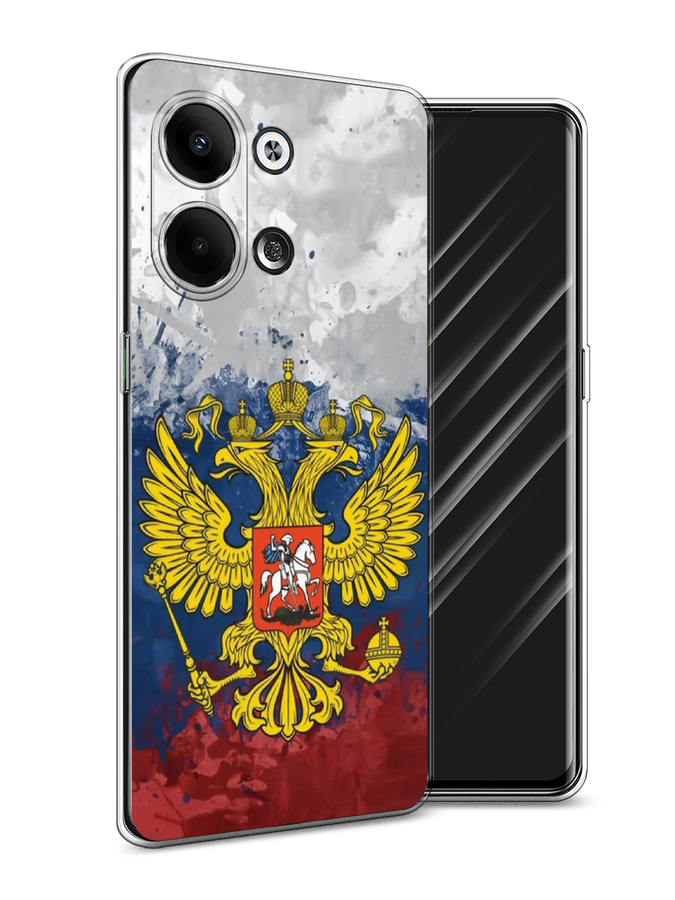 

Чехол Awog на Oppo Reno 9 "РФ", Белый;синий;красный, 2512750-5