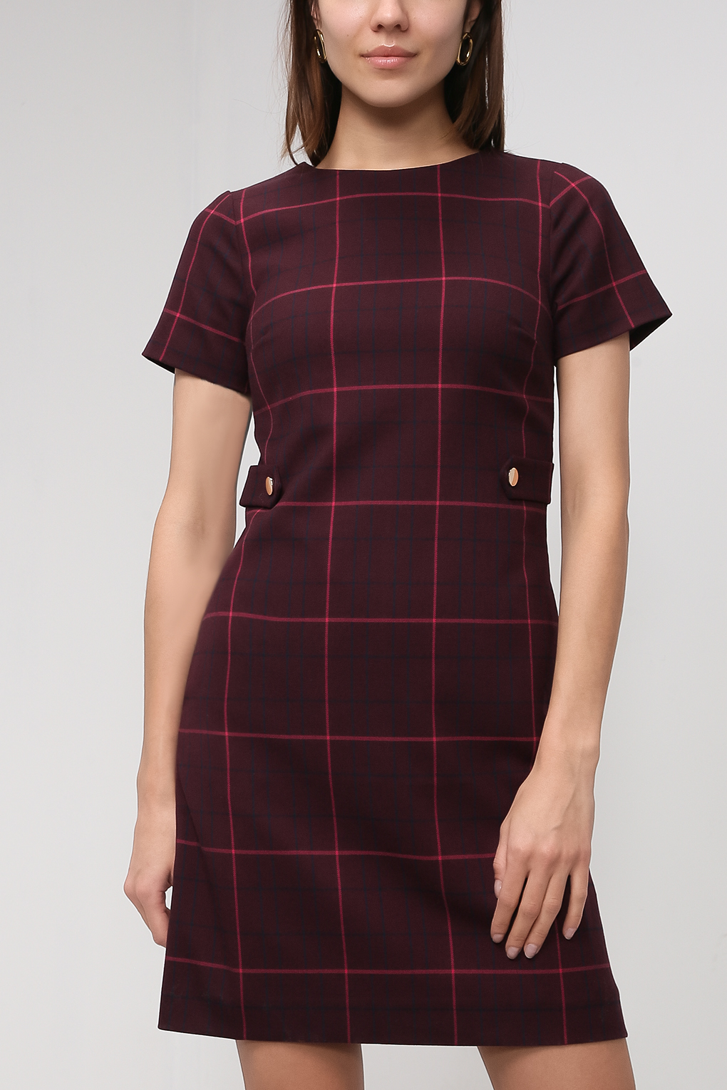 

Платье женское HOBBS 0221/5859/9845L00 бордовое 12, 0221/5859/9845L00