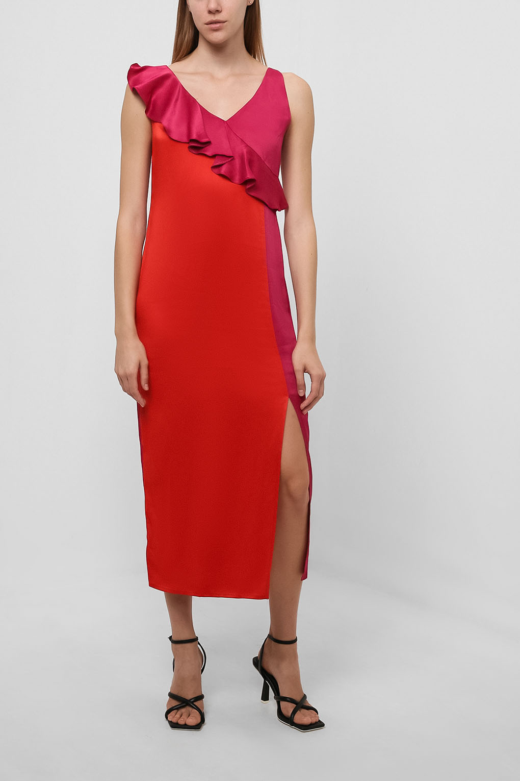 

Платье женское PAOLA RAY PR121-3027LEA красное XS, PR121-3027LEA