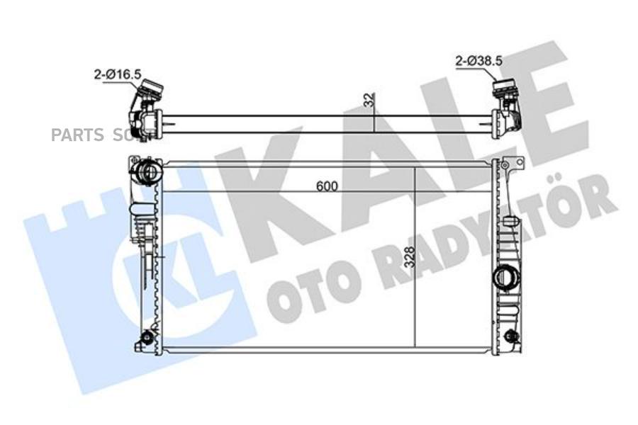 

Радиатор BMW 1/3/3 Touring 11>19 KALE 346070