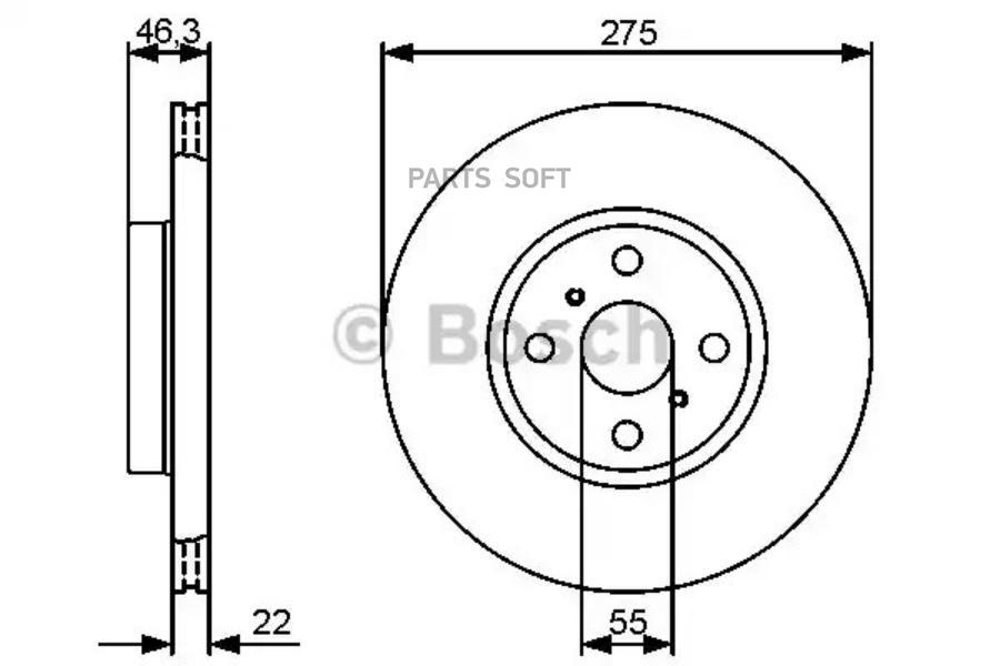 Тормозной диск Bosch 0986479431