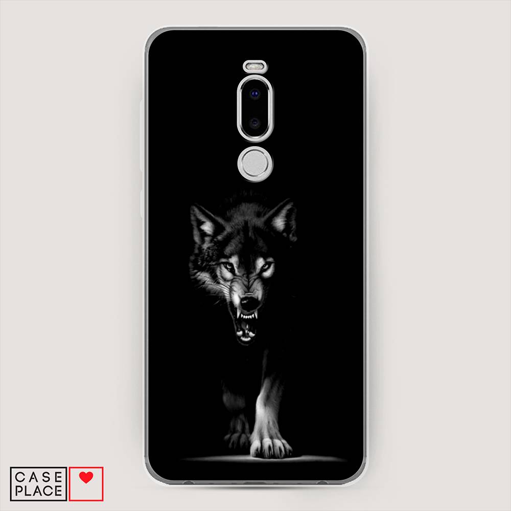 

Чехол Awog на Meizu Note 8 "Волк выходит из ночи", Серый;черный;белый, 73050-1