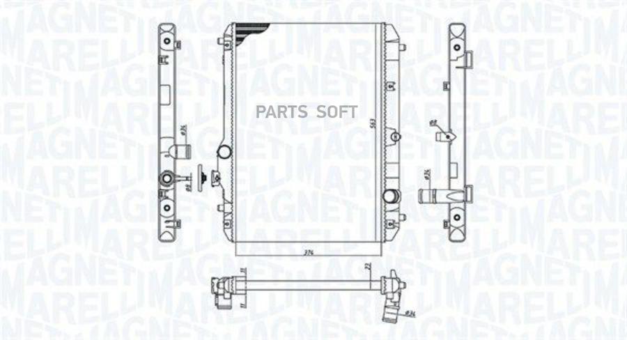 

Радиатор SUZUKI MAGNETI MARELLI 350213198600