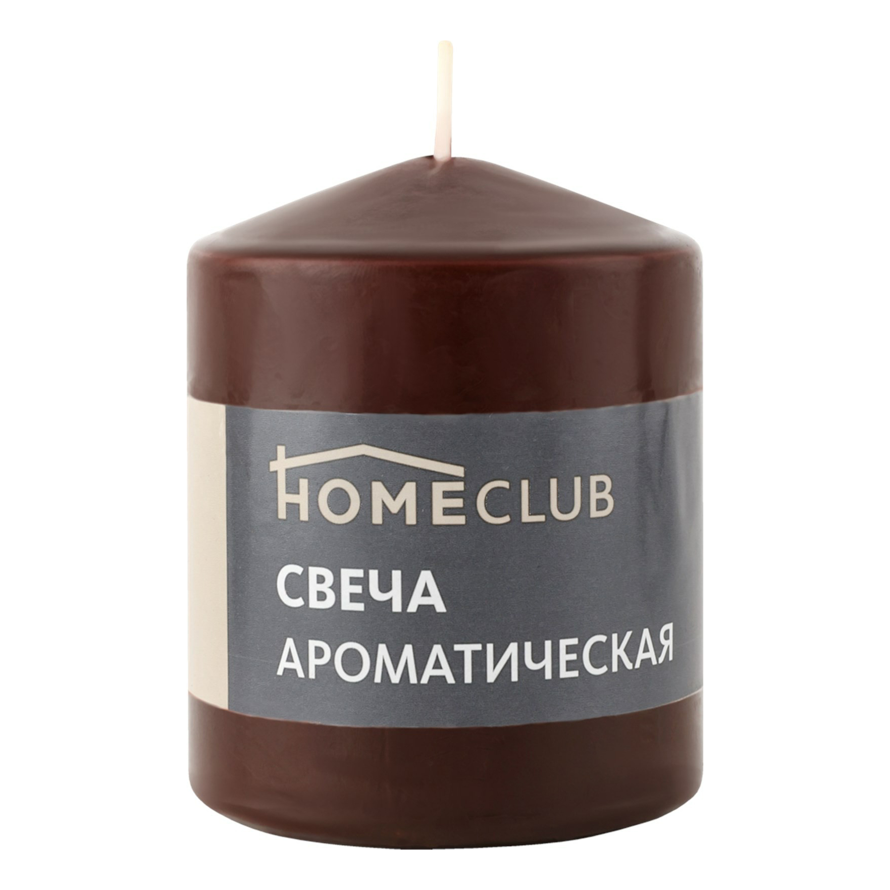 

Ароматическая свеча столбик Homeclub Шоколад 7 x 9 см