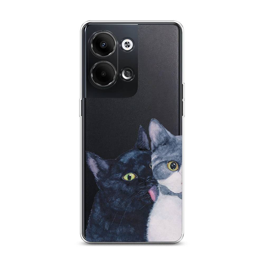 

Чехол Awog на Oppo Reno 9 "Кошачья любовь", Синий, 2512750-1
