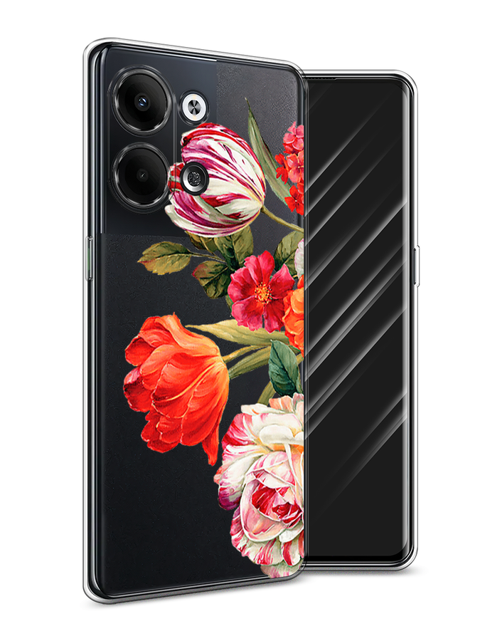 

Чехол Awog на Oppo Reno 9 "Весенний букет", Красный;розовый;зеленый, 2512750-8