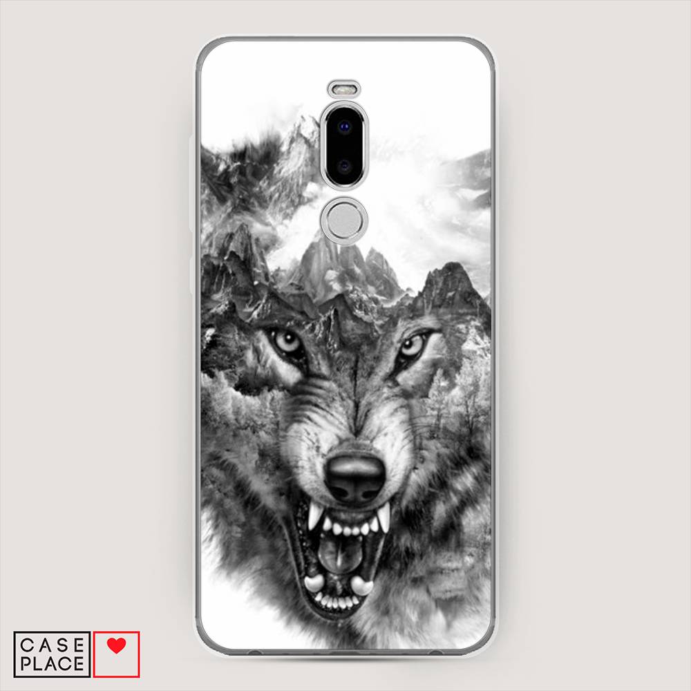 

Чехол Awog "Волк в горах" для Meizu Note 8, 73050-1