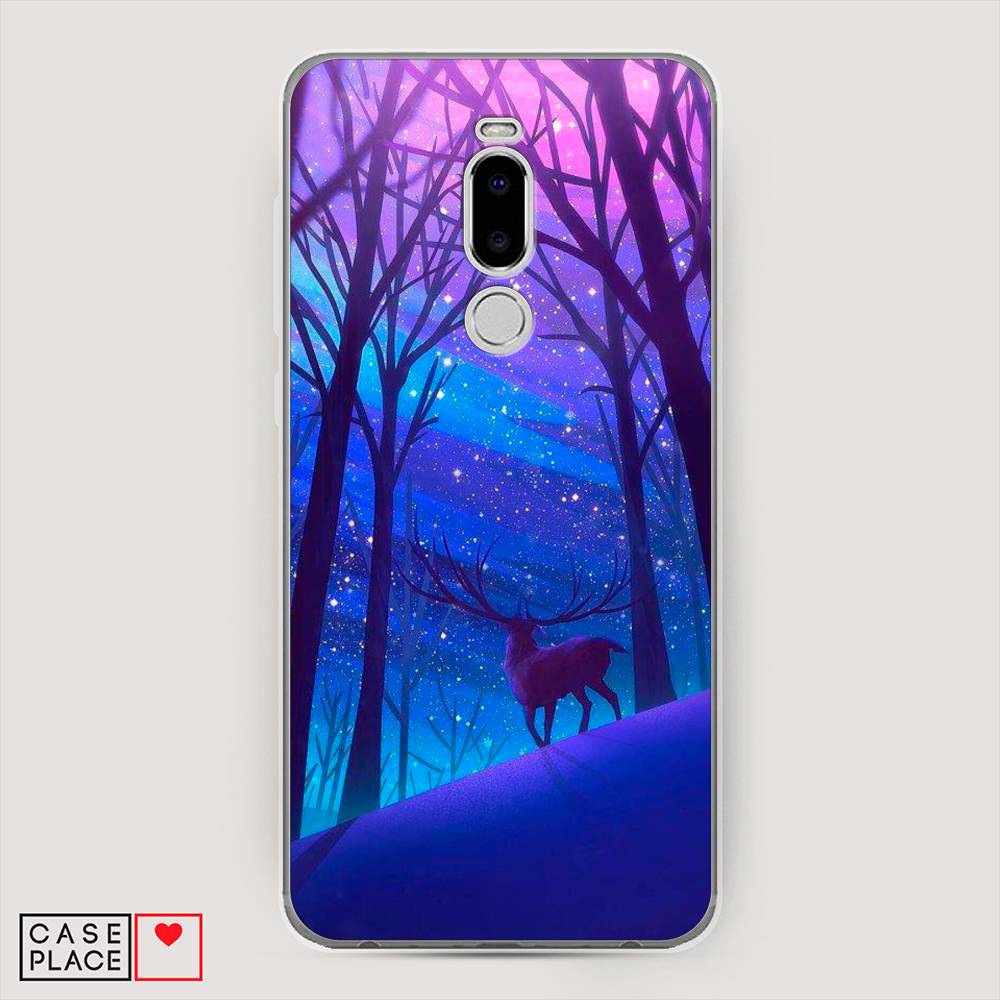 

Чехол Awog на Meizu Note 8 "Северный олень", Фиолетовый;голубой;синий, 73050-2