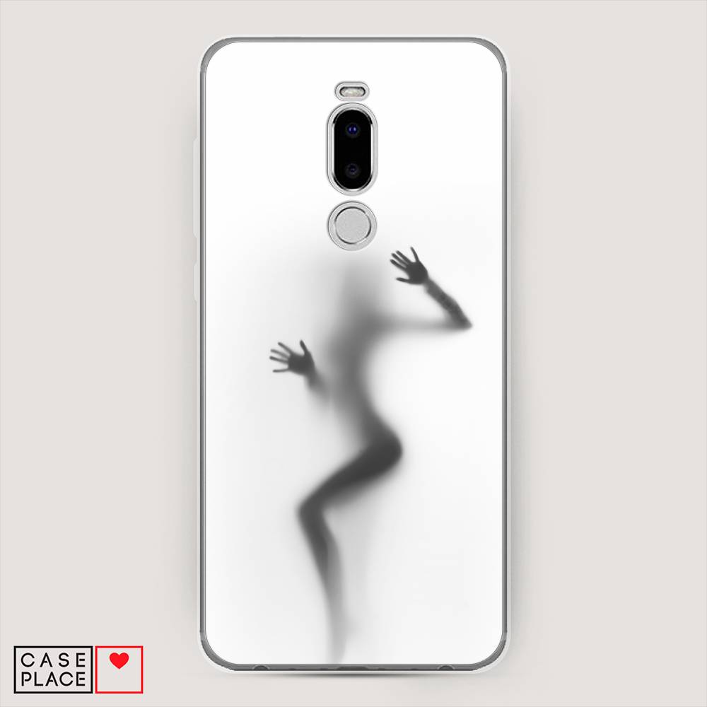 

Чехол Awog на Meizu Note 8 "Девушка в душе", Серый;белый;черный, 73050-7