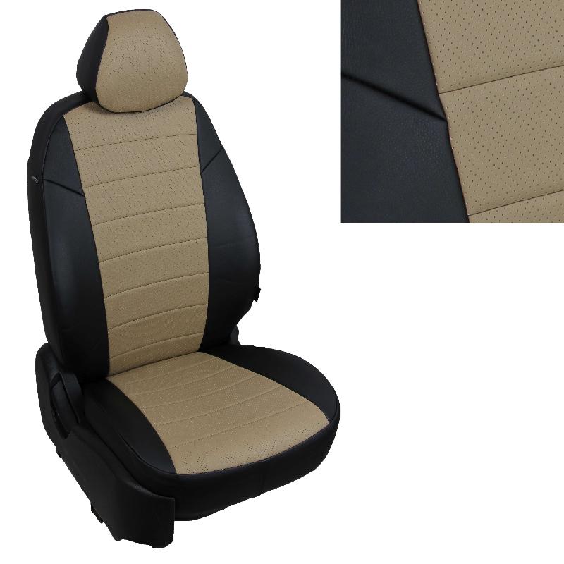 

Чехлы для сидений Автопилот Nissan Almera N16 Sd Hb 2000-2006| Экокожа|, Бежевый