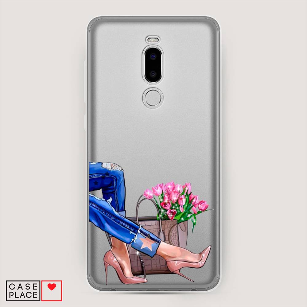 

Чехол Awog на Meizu Note 8 "Каблучки", Голубой;коричневый;розовый, 73050-7